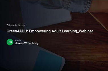 Green4ADU Webinar Sparks Dialogue on Green Jobs and Adult Empowerment 